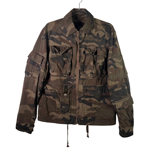 GAP Other - Vtg Gap Heavy Duty Fall 2004 Camo M65 Field Jacket Mens S Military Utility
